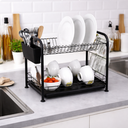 ESCURRIDOR DE PLATOS 2 NIVELES C/BANDEJA