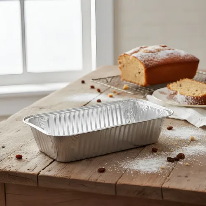 MOLDE DE ALUMINIO BUDIN 1200ml (25,5 x 13 x 6,2cm)