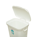 BASURERO CON PEDAL DE 72lts - BLANCO