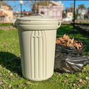 BASURERO CON TAPA DE 70lts - BEIGE