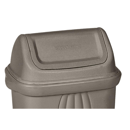 BASURERO CON TAPA VAIVEN DE 10lts - GRIS
