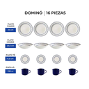 JUEGO DE VAJILLA DOMINÓ