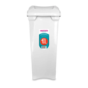 BASURERO CON TAPA VAIVEN DE 40lts BLANCO