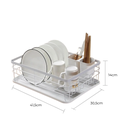 ESCURRIDOR DE PLATOS BLANCO C/BANDEJA