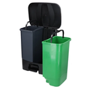 CONTENEDOR P/RES C/PEDAL DOBLE 40L