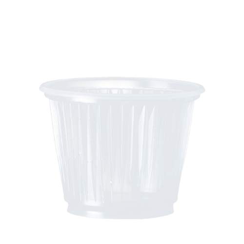 VASO DESCARTABLE DE 50ml TRANSPARENTE PS (100 UN)
