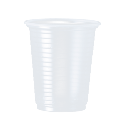 VASO DESCARTABLE DE 80ml TRANSPARENTE PS (100 UN)