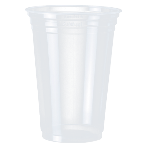 VASO DESCARTABLE DE 440ml TRANSPARENTE PP (50 UN)