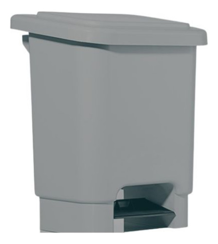 BASURERO CON PEDAL GRIS 15L