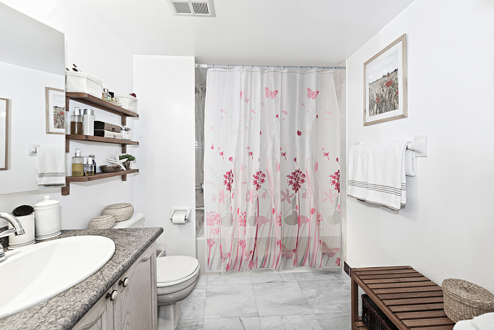 *CORTINA P/BAÑO PEVA 140X200X0,08MM