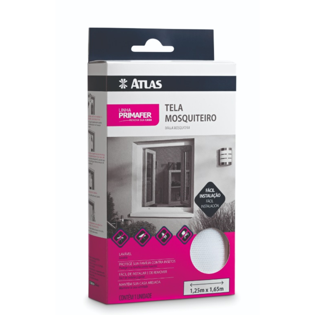 TELA MOSQUITERA POLIESTER BLANCA 1,25 x 1,65m
