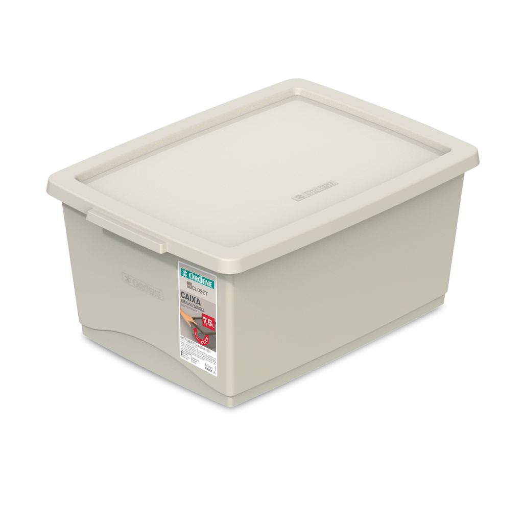 *CAJA ORGANIZADORA DE 7,5Lts BEIGE