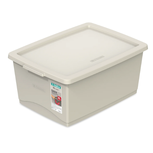 *CAJA ORGANIZADORA DE 15 Lts BEIGE