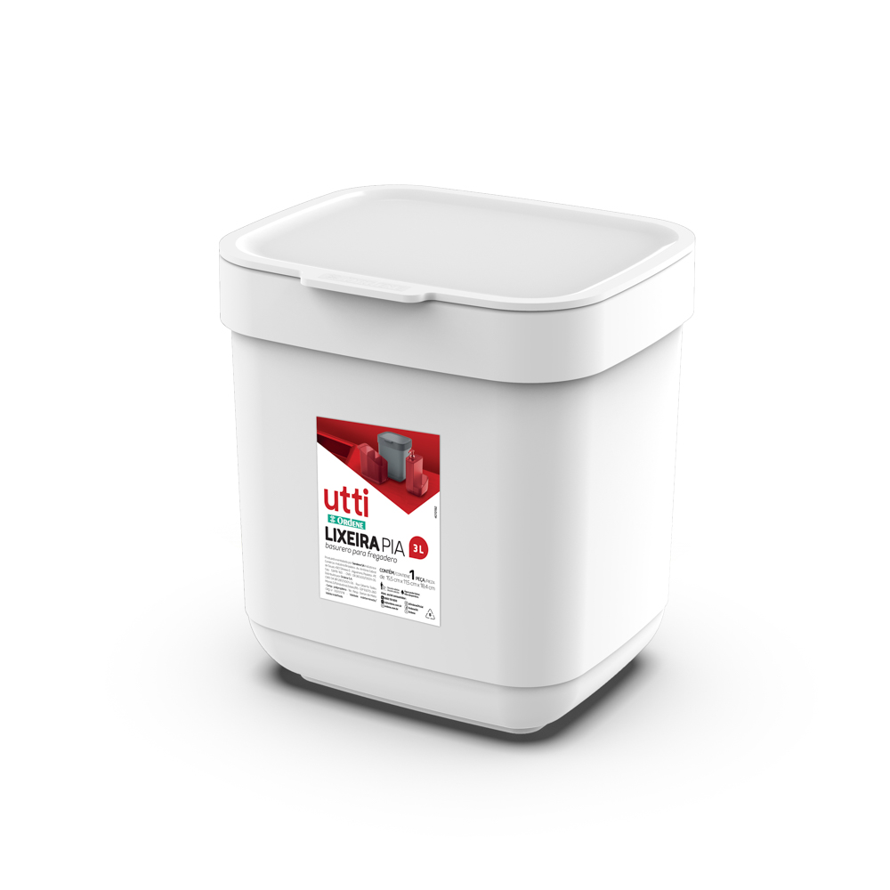 *PAPELERA P/MESADA BLANCO 3lts