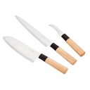 *SET DE 3 CUCHILLOS JAPONESES