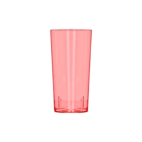 *VASO 340ml ROJO NEON PS PAQ. X10 UNID