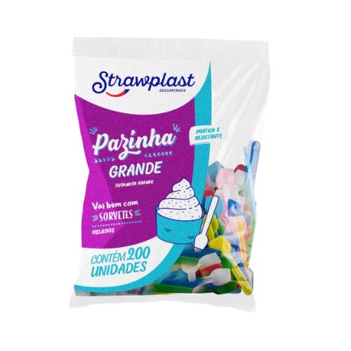 CUCHARITA DE HELADO 9,3cm SURTIDAS PS PAQ. X 200 UNID