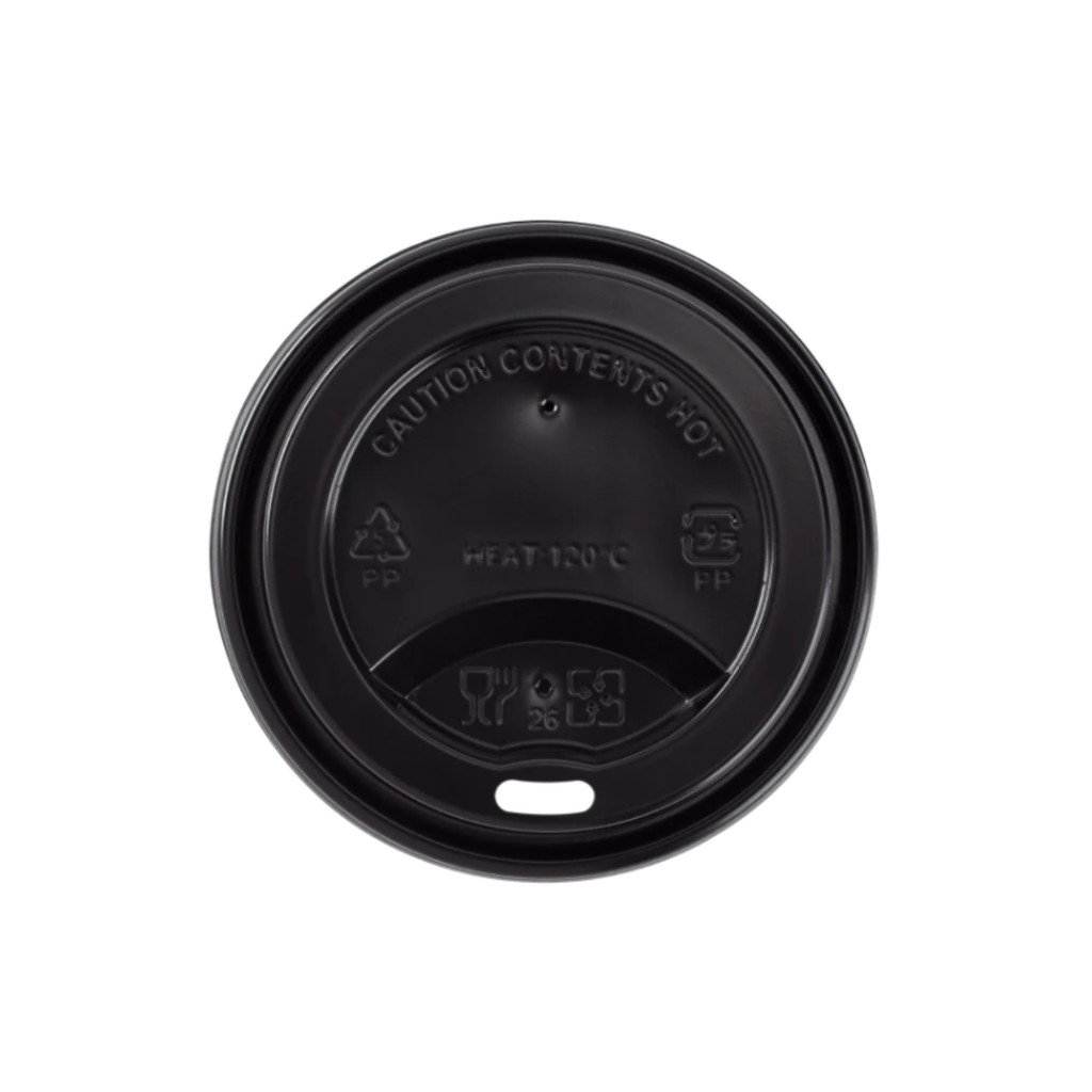 TAPA PP CAFE NEGRO 8oz - 240cc x 50un.