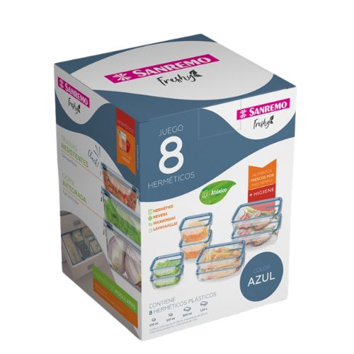 SET DE 8 TAPER HERMETICOS - FRESHY