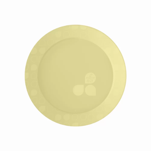 PLATO REDONDO 15cm PS AMARILLO PAQ. X 10 UNID