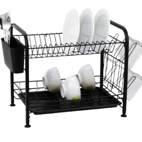 ESCURRIDOR DE PLATOS 2 NIVELES C/BANDEJA