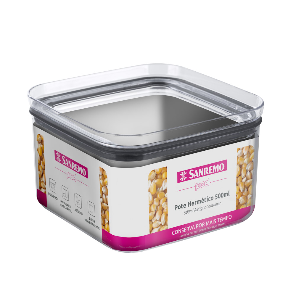 POTE CRISTAL CON TAPA 500ML