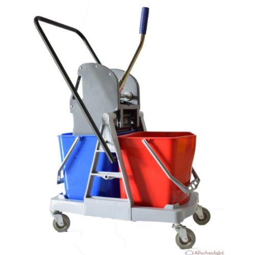 CARRO DOBLE BALDE 34lts Y PRENSA MOPA 71 x 43 x 93cm