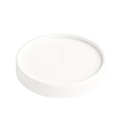 TAPA KRAFT BLANCA PARA POTE 8oz/12oz x un.