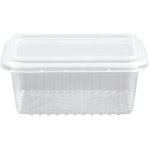 BANDEJA DESCARTABLE CON TAPA DE 500ml (25 UN)