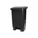 BASURERO C/PEDAL NEGRO (44x28x33cm) 15L