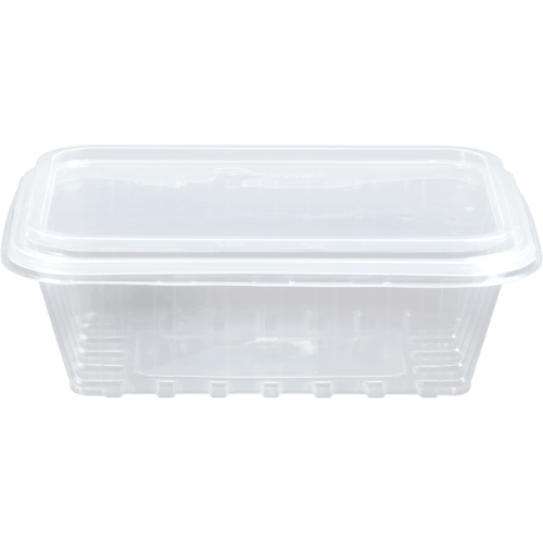 BANDEJA DESCARTABLE CON TAPA DE 750ml (25 UN)