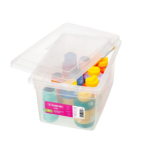 CAJA ORGANIZADORA TRANSPARENTE 8lts