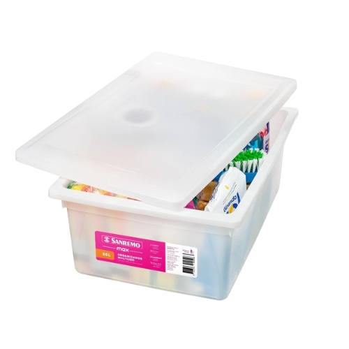 CAJA ORGANIZADORA BLANCA 20lts