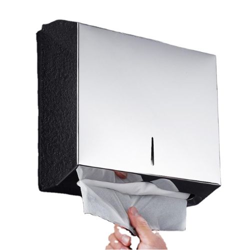 DISPENSADOR PAPEL TOALLA ACERO INOX.