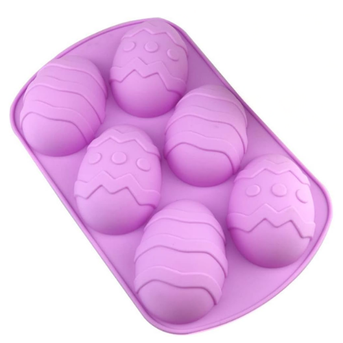 MOLDE 6 HUEVOS DE SILICONA