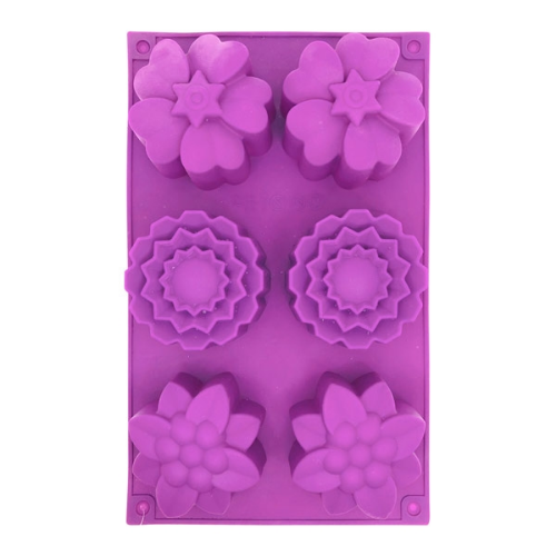 MOLDE 6 FLORES DE SILICONA 