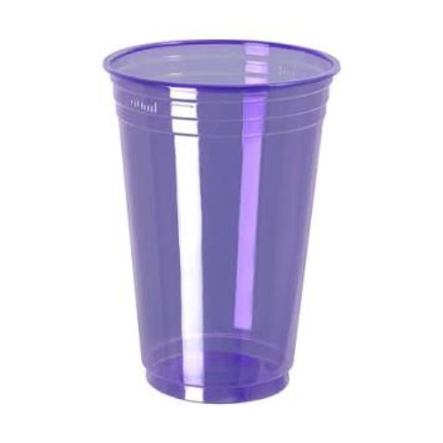 VASO DESCARTABLE DE 300ml VIOLETA NEÓN (25 UN)