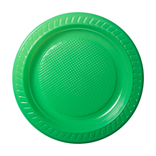 PLATO 15cm PS VERDE FIESTITA X 10UNID.