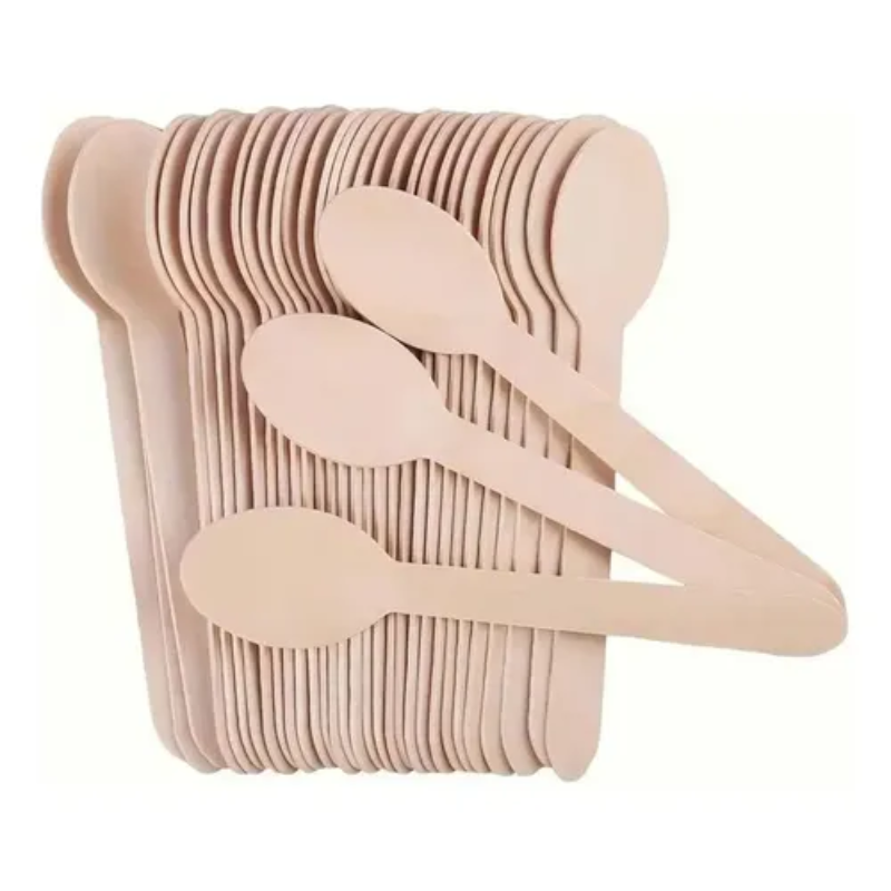 CUCHARA DE MADERA 16cm x 100un.