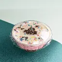 POTE POSTRE 250ML CON TAPA PET 10X6.8 cm 