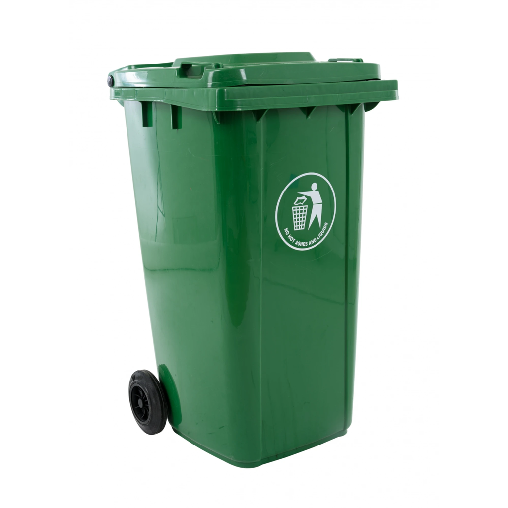 CONTENEDOR P/RES C/RUEDAS 100L VERDE