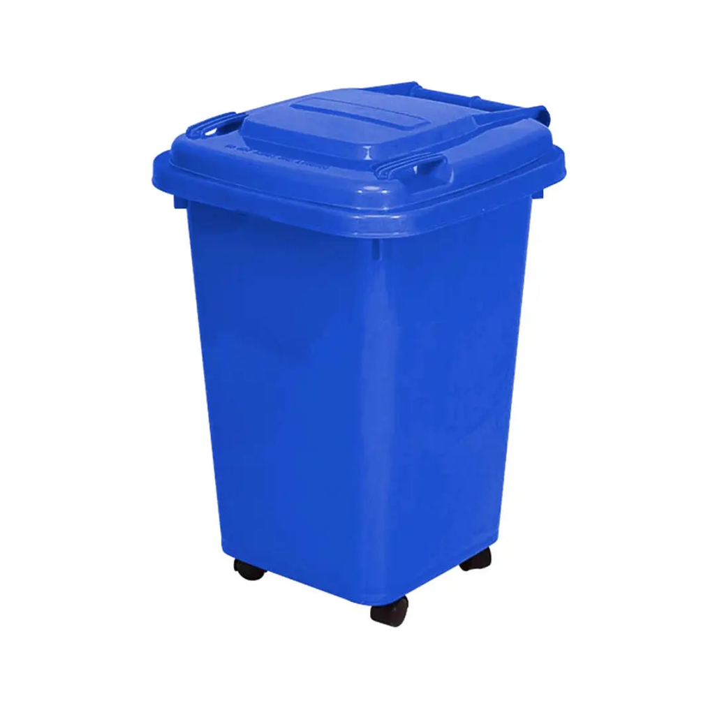 CONTENEDOR P/RESIDUO 50L AZUL ARMADO