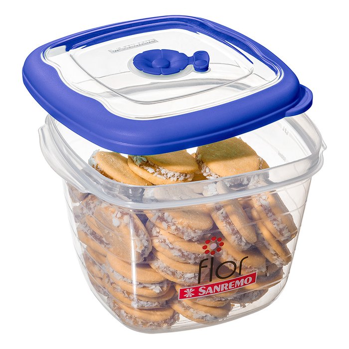 *TAPER CUADRADO 1600ML - AZUL