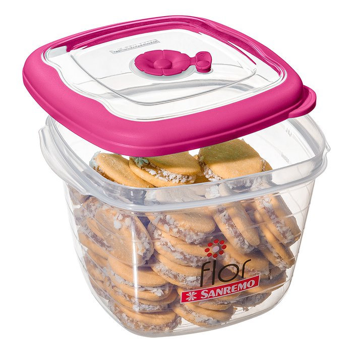 TAPER CUADRADO 1600ML - ROSA