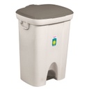 BASURERO CON PEDAL DE 72lts - BEIGE