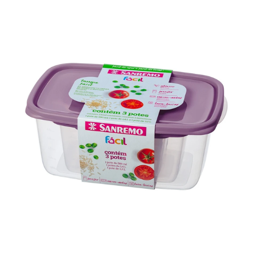 SET DE 3 TAPERS RECTANGULARES