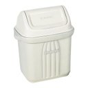 BASURERO CON TAPA VAIVEN DE 6,5lts - BEIGE