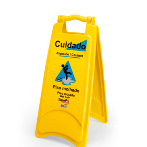 PLACA SEÑALIZADORA "PISO MOJADO"