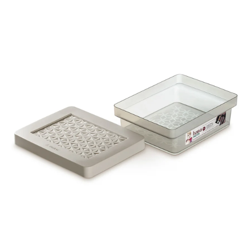 *CAJA BAJA MULTIUSO Peq. 1.4L BEIGE HANA