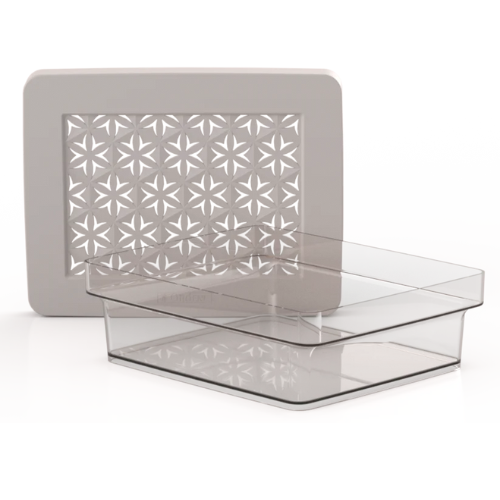 *CAJA BAJA MULTIUSO Med. 3L BEIGE HANA